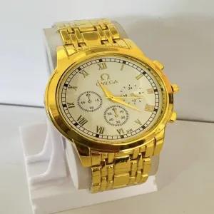 GOLD Mens And Boys Casual Gold Watch
