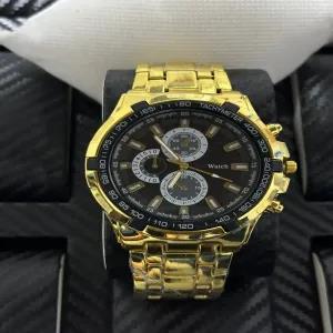 Gold Mens Boys Casual Watch