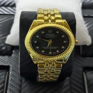 Gold Mens Boys Casual Watch