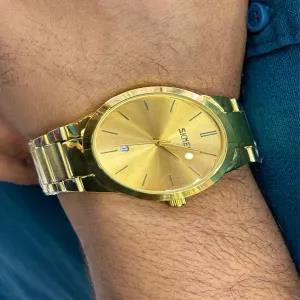 Gold Mens Casual Watch