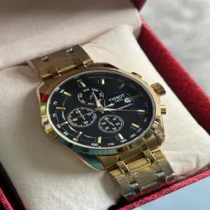 Gold Mens Casual Wristwatch