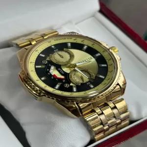 Gold Mens Fashion Casual Boys Watch