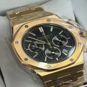 Gold Mens Fashion Luxury Ap Watch