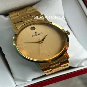Gold Mens Fashion Simple Design Watch