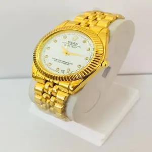 Gold Mens Gents Wrist Watch With Free Box