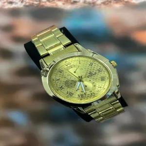 GOLD Mens Watches Luxury Watch Analog Quartz Movement Wrist
