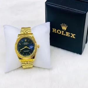gold New Boys And Mens Casual Rolex Watch
