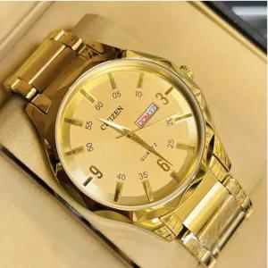 Gold New Mens And Boys Casual Citizen Gold Watch
