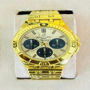 Gold New Mens And Boys Casual Gold Watch