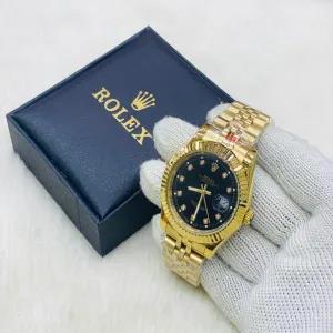 Gold New Mens And Boys Casual Rolex Gold/Silver/Two Tone Wa