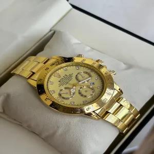 Gold New Mens And Boys Gold Rolex Date Watch