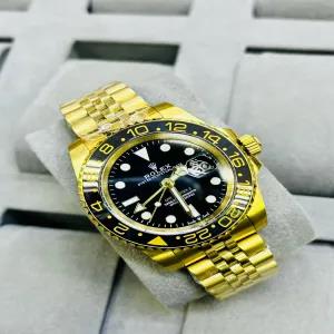 Gold New Mens Boys Casual Automatic Watch