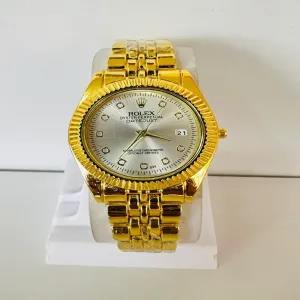 gold New Mens Boys Casual Fashion Rolex Watch