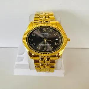 Gold New Mens Boys Casual Fashion Rolex Watch