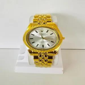 Gold New Mens Boys Casual Rolex Watch