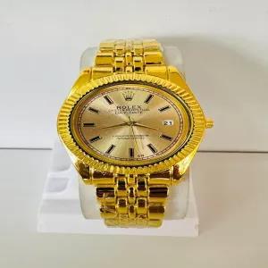 gold New Mens Boys Casual Rolex Watch