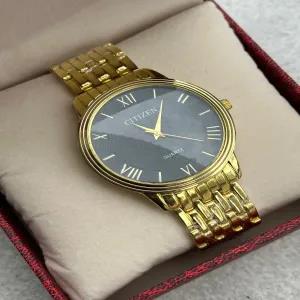 Gold New Mens Boys Casual Watch