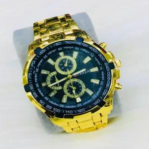 Gold New Mens Boys Casual Watch