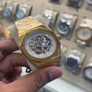 Gold New Mens Casual Automatic High Quality Watch