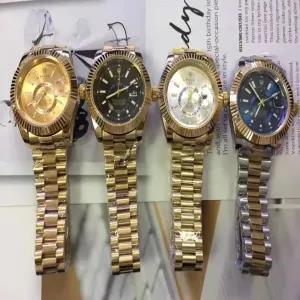 Gold New Mens Casual Rolex Watch
