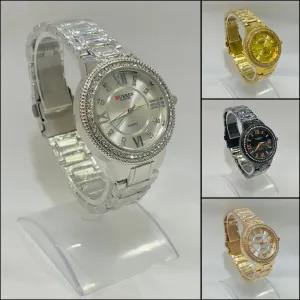 Gold Womens Casual Wrist Watch