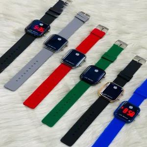 Grey Ladies Women Boys Casual Led Watch