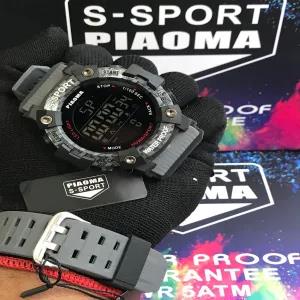 Grey Mens Casual Piaoma Watch