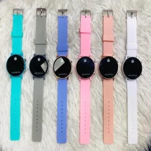 Grey Mens Ladies Boys Casual Led Watch