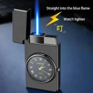 luxury watch blue light turbo jet lighter windproof