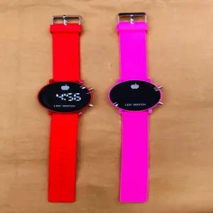 Pink Mens Womens Casual Led Watch