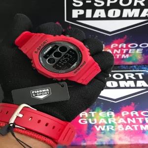 Piaoma Red Mens Casual Sports Watch