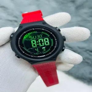 Red Mens Boys Sports Watch