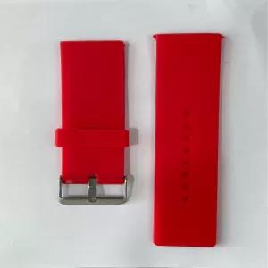 Red Rubber 22mm Watch Strap