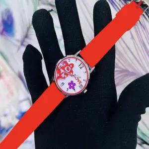 Red Womens Casual Watch