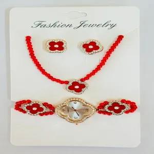 Red Womens Casual Wrist Watch