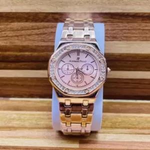 Rose Gold AP Brand Fashion Women Watches Casual Gold Quartz
