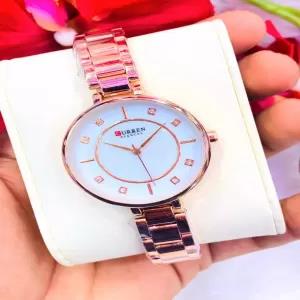 Rose Gold Curren Meshor Rosegold Casual Analog Quartz Fashio