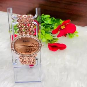 Rose Gold Ladies Steel Watch