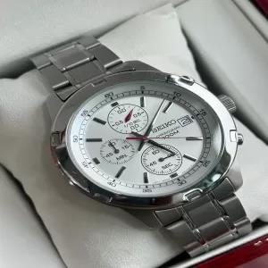 Seiko Mens Casual Silver Watch