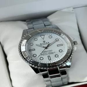 Rolex Casual Watch For Boys Silver