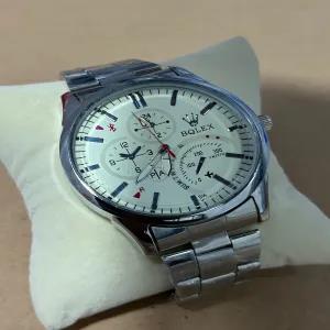 Silver BQLEX Fashion Watch for Mens Luxury Business Quartz W