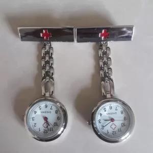Silver Hospital Nurse Stainless Steel Nursing Watch