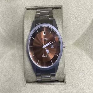 Silver Luxury Mens Quartz Wrist business Watch