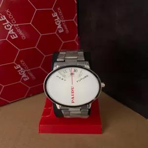 Silver Men Casual Luxury Watch