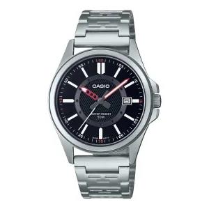 Silver MENS ANALOG STAINLESS STEEL BAND WATCH