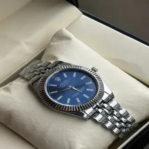 Silver Mens And Boys Casual Fashion Rolex Silver Watch