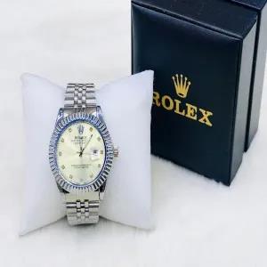 Silver Mens and boys Fashion Rolex Watch