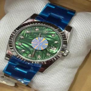 Silver Mens Boys Casual Fashion Automatic Rolex Watch