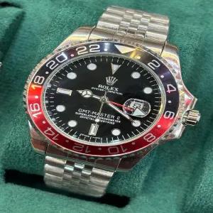 Silver Mens Boys Casual Fashion GMT Master Rolex Watch