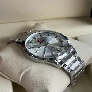 Silver Mens Boys Casual Fashion Silver Wrist Watch